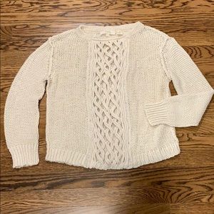 Inhabit Cream Knit Sweater Size L